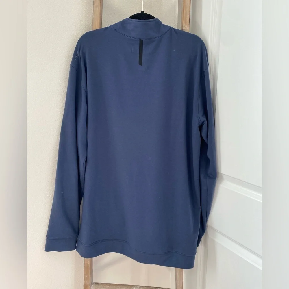True Linkswear - All Day Quarter Zip Navy Blue Sweatshirt - Size XXL